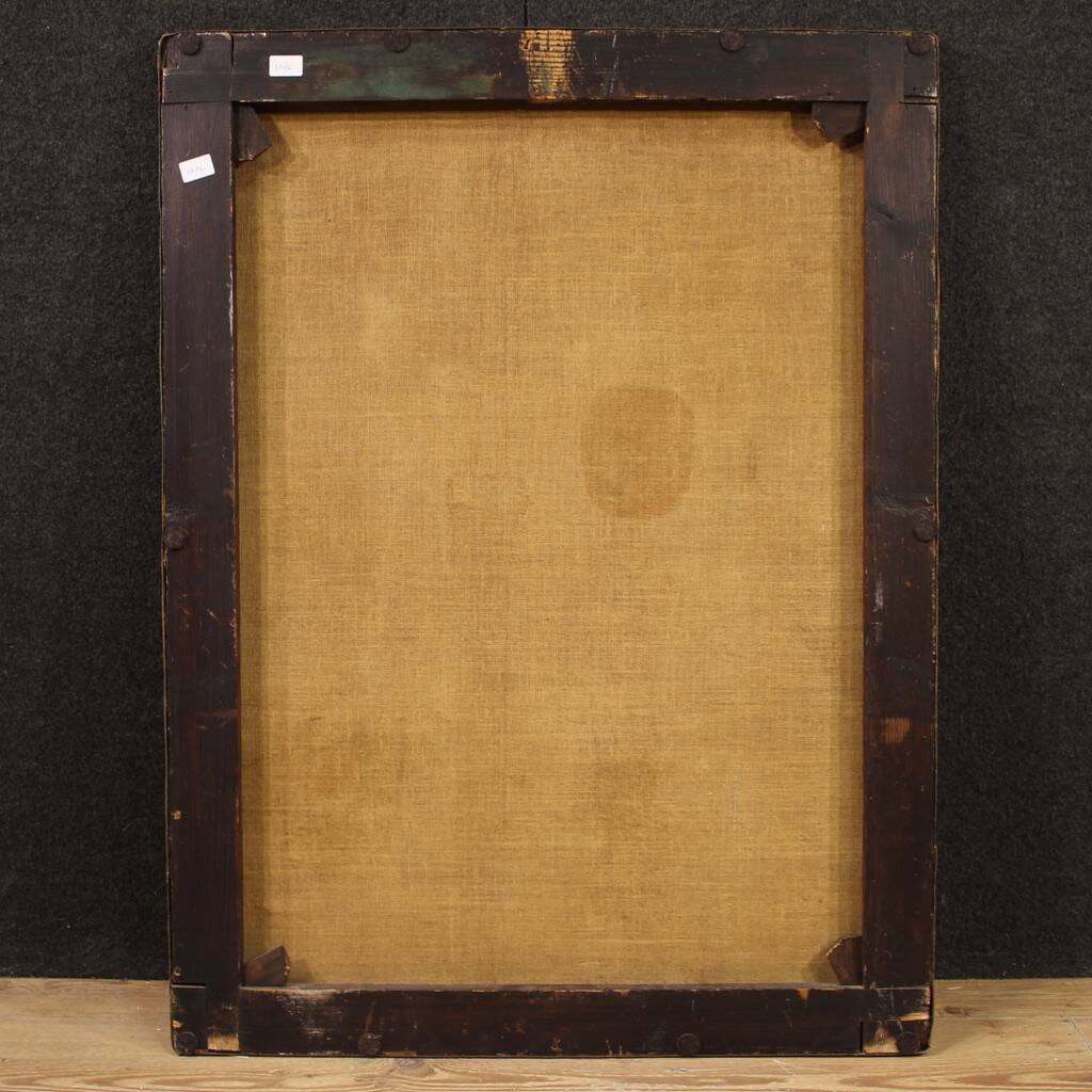 Antique Italian painting from the 18th century, Saint Joseph and the Virgin