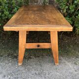 Vintage table from the Reconstruction period of Rene Gabriel in beech.