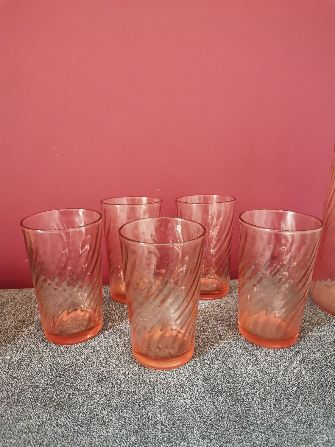 Glass and pitcher Rosaline