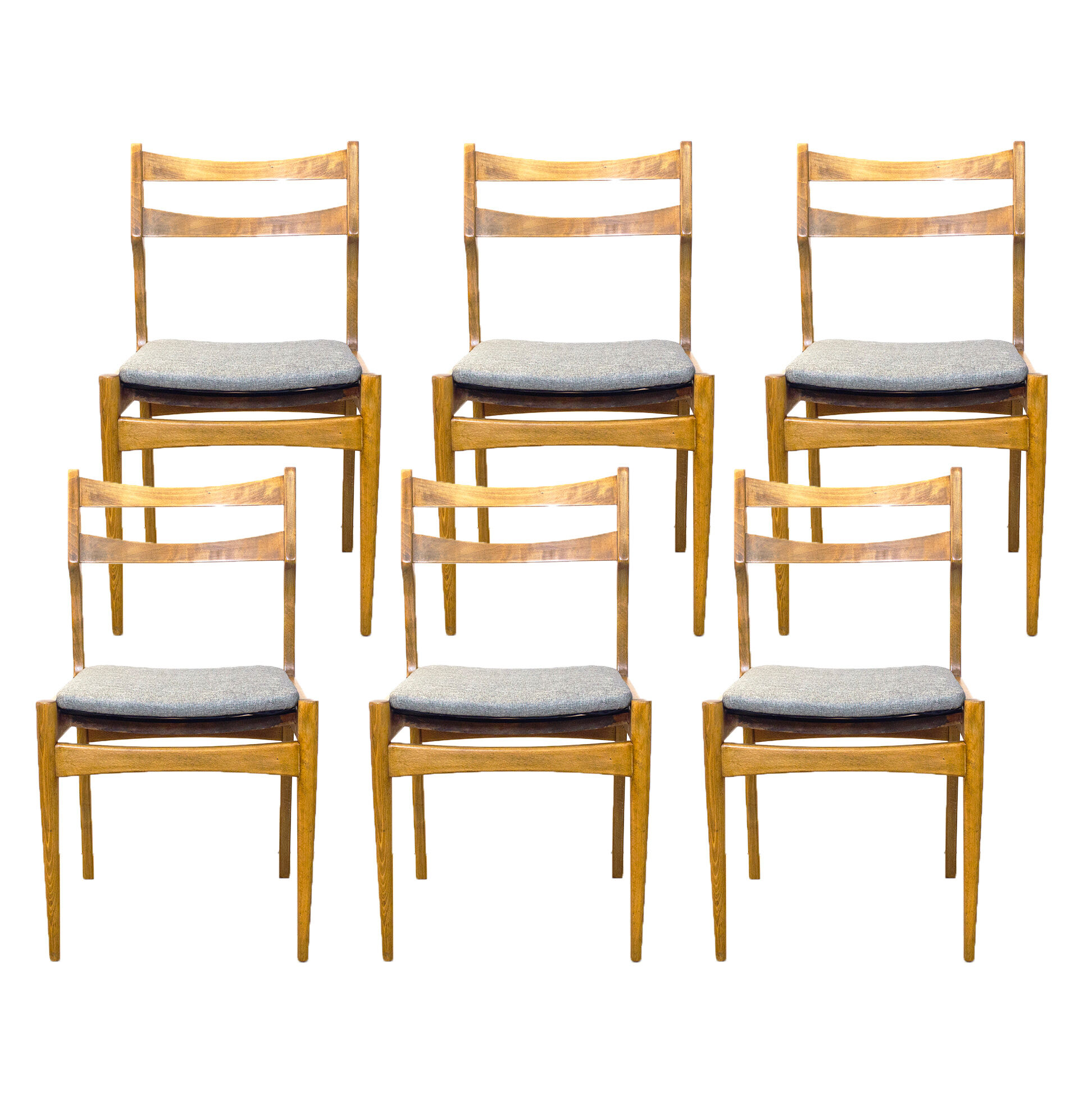 Mid Century Dining Chairs, Spain, 1960's, Set of 6