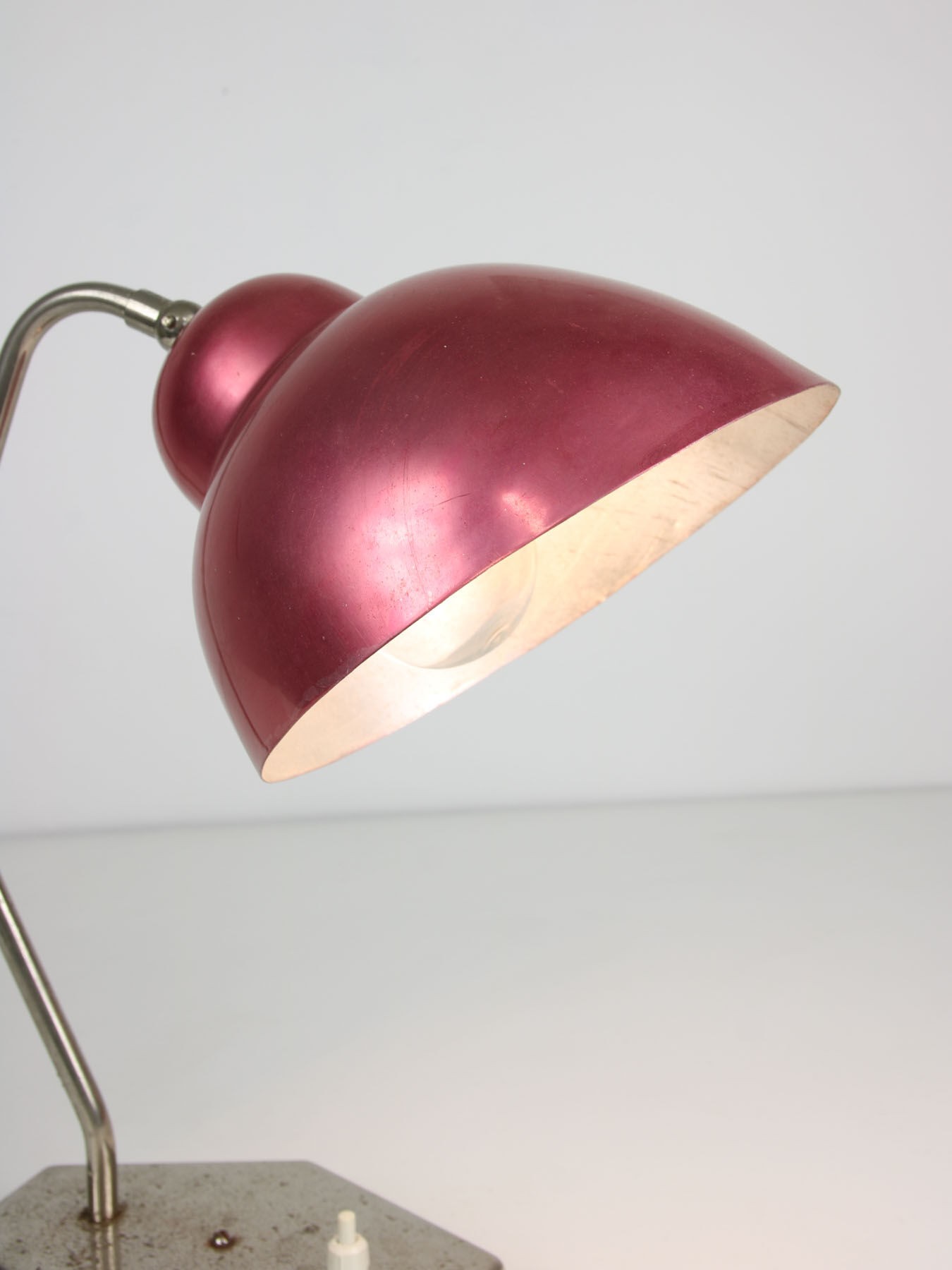 Mid-Century Red Table Lamp, 1960s