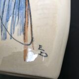 Vase signed by the artist E D - Cazalas