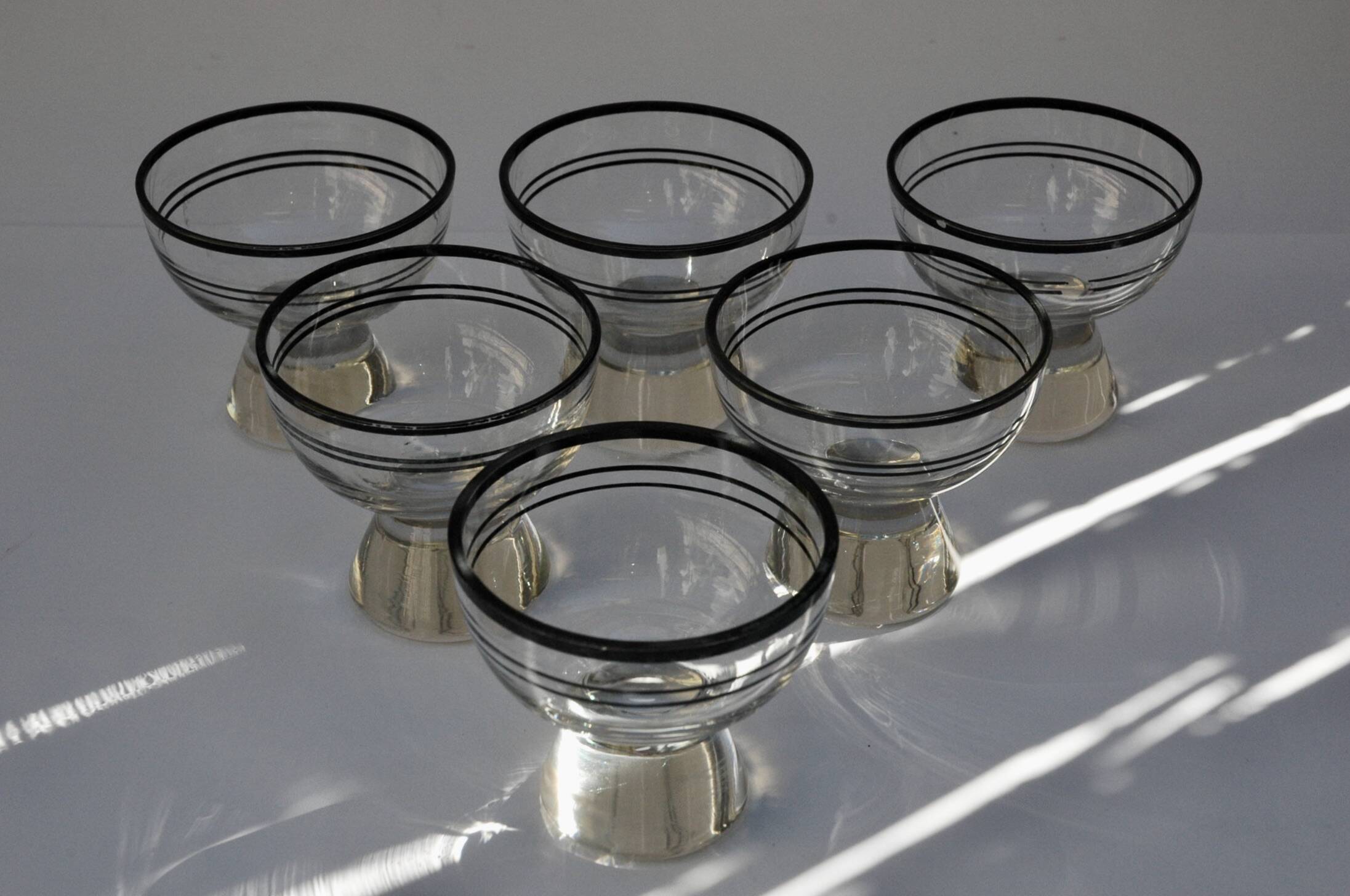6 Verres Liqueur Cristal de Bohème