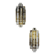 Pair of Venini wall lights, Murano cut glass, 1970s, Italy