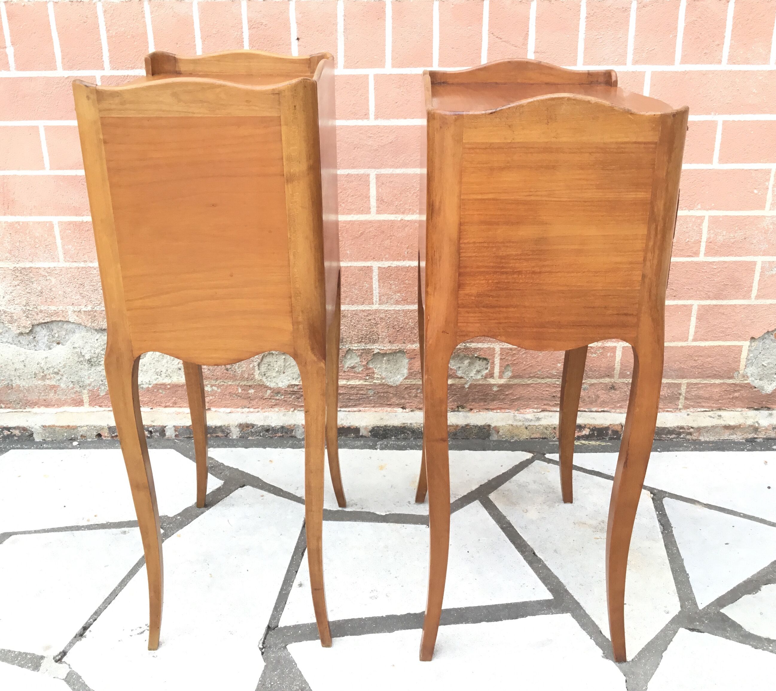 Louis XV style bedside pair