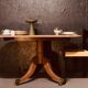 Victorian Tilting Breakfast Table in Raw Wood Mahogany