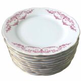10 porcelain dessert plates