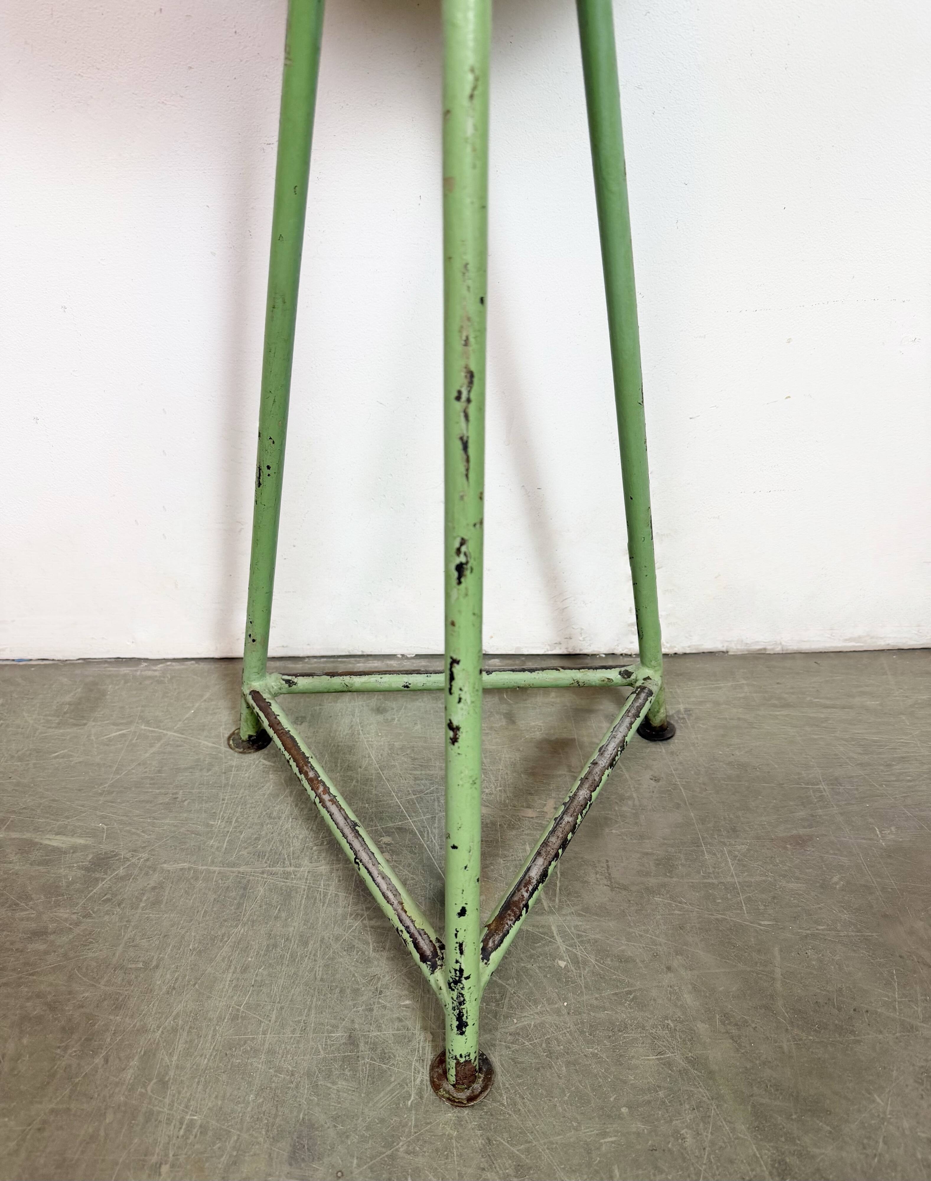 Green Industrial Workshop Stool, 1960s