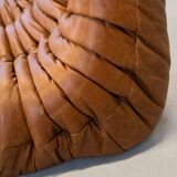 Togo chaise lounge in pine leather by Michel Ducaroy for Ligne Roset, 1974