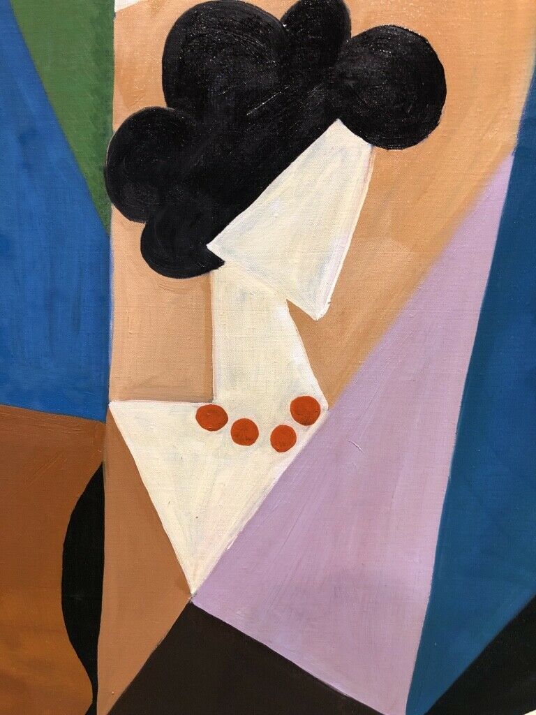 Large-format Cubist painting table 20th