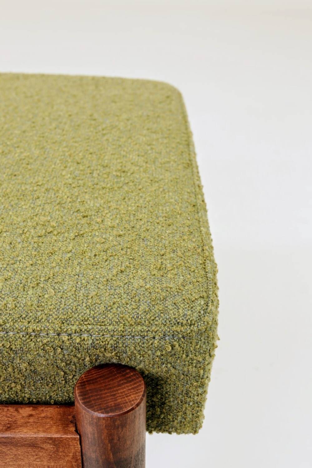 Scandinavian orange/green stool set of 2