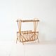 Vintage Swedish Bamboo Magazine Rack
