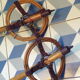Vintage reed ski sticks