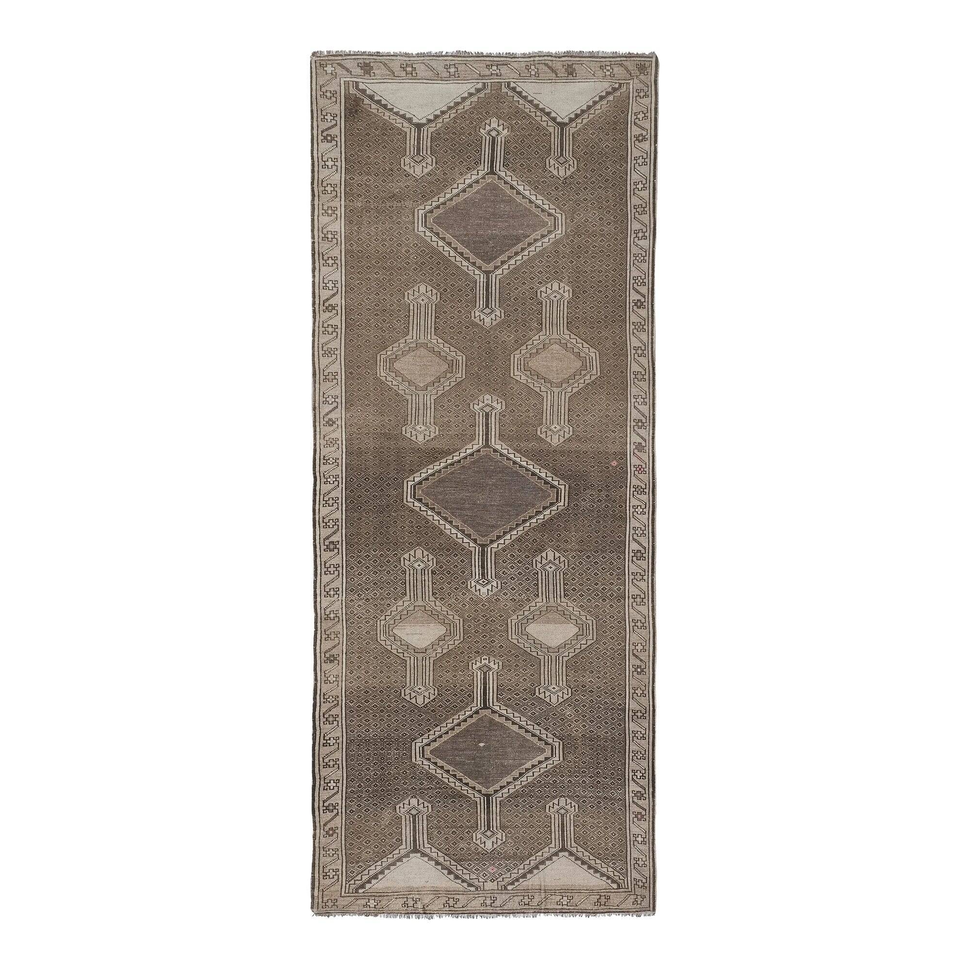 Vintage Turkish Oushak rug 148x368 cm