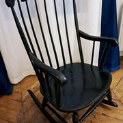 Black rocking chair/rocking seat Stol Kamnik Yugoslavia. 1960s