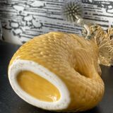 Saffron ceramic vase