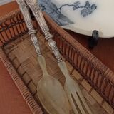 Pair of silver cutlery
