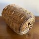 Old handmade 🧺 basket in braided rattan bamboo