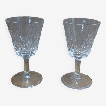 Lot 2 shot stemmed glasses