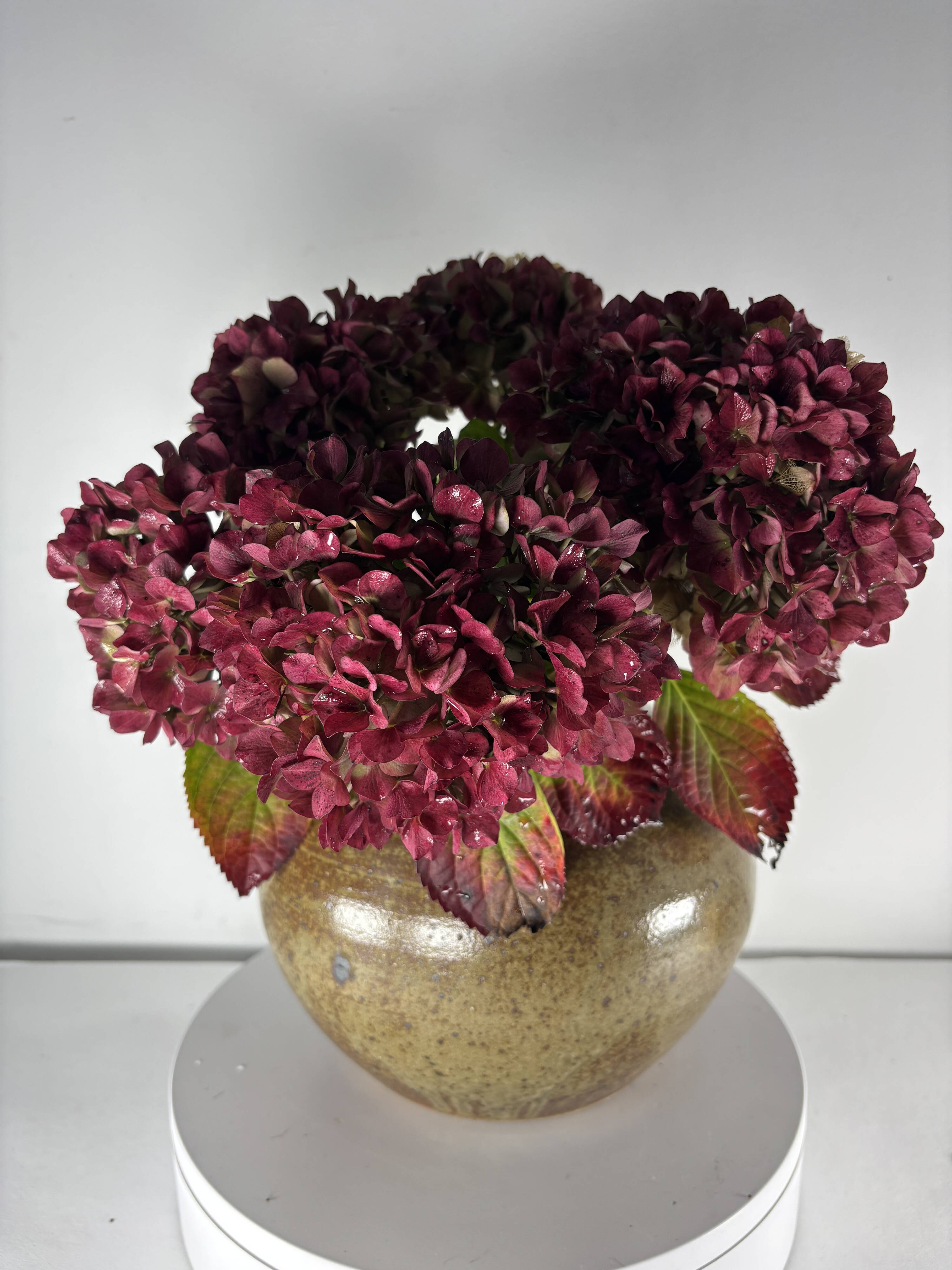 Round stoneware vase by Guy Baudat, France, Vintage 1970, XL