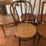 Set of 4 bistro chairs and two bistro armchairs