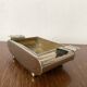 Art Deco ashtray in chromed metal and glass