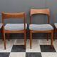 set of 6 teak dining chairs by Henning Kjaernulf 1960s