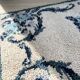 Bohemian pure wool blue rug 125x78cm