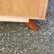 Enfilade of the 50s in oak and mahogany feet compass