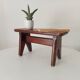 Vintage wooden plant stand stool