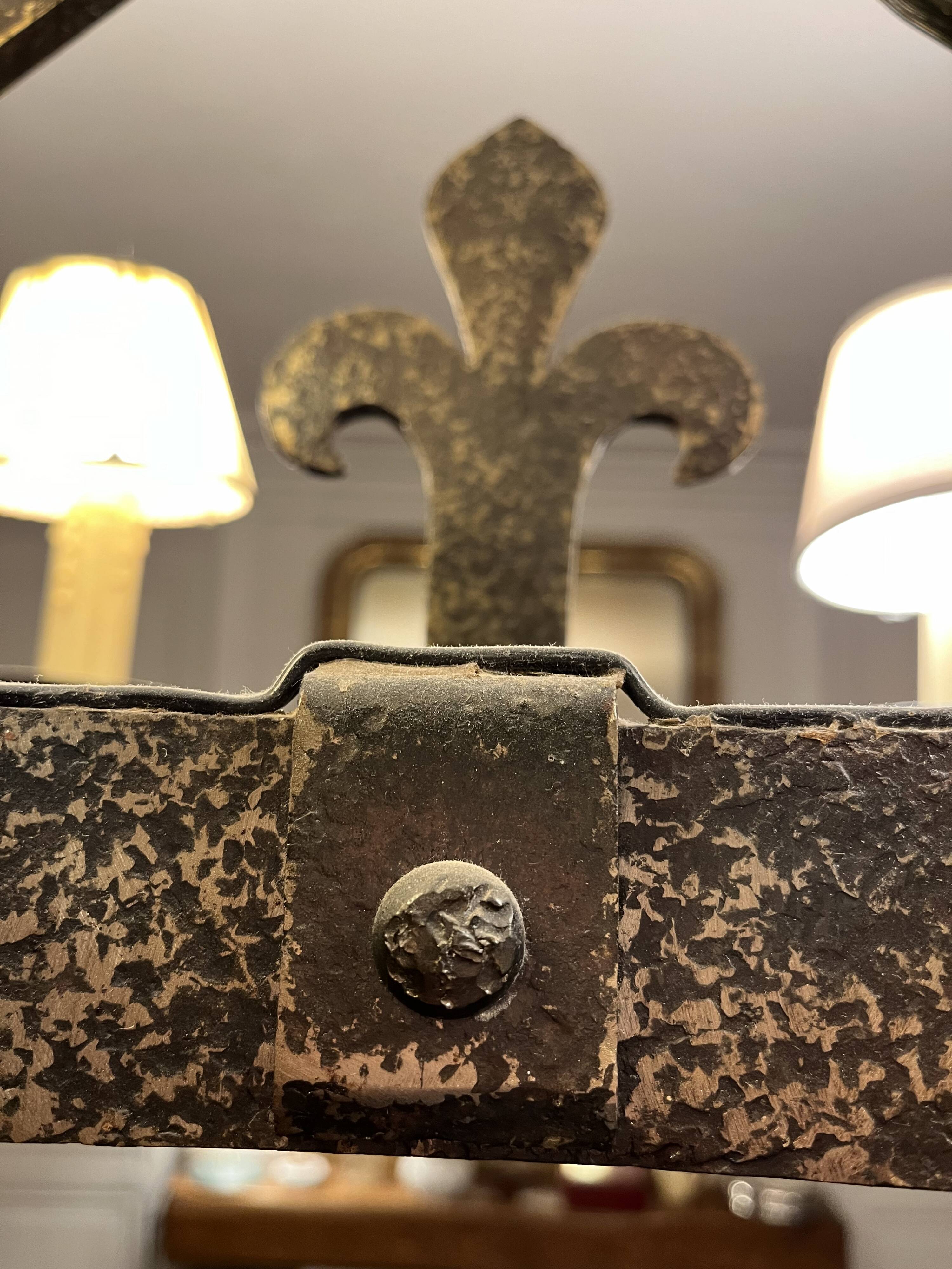 Brutalist style chandelier