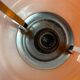 Vintage orange opaline pendant light