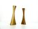 Pair of vintage brass candlesticks Ytterberg for Bca Eskilstuna, Sweden 1960s