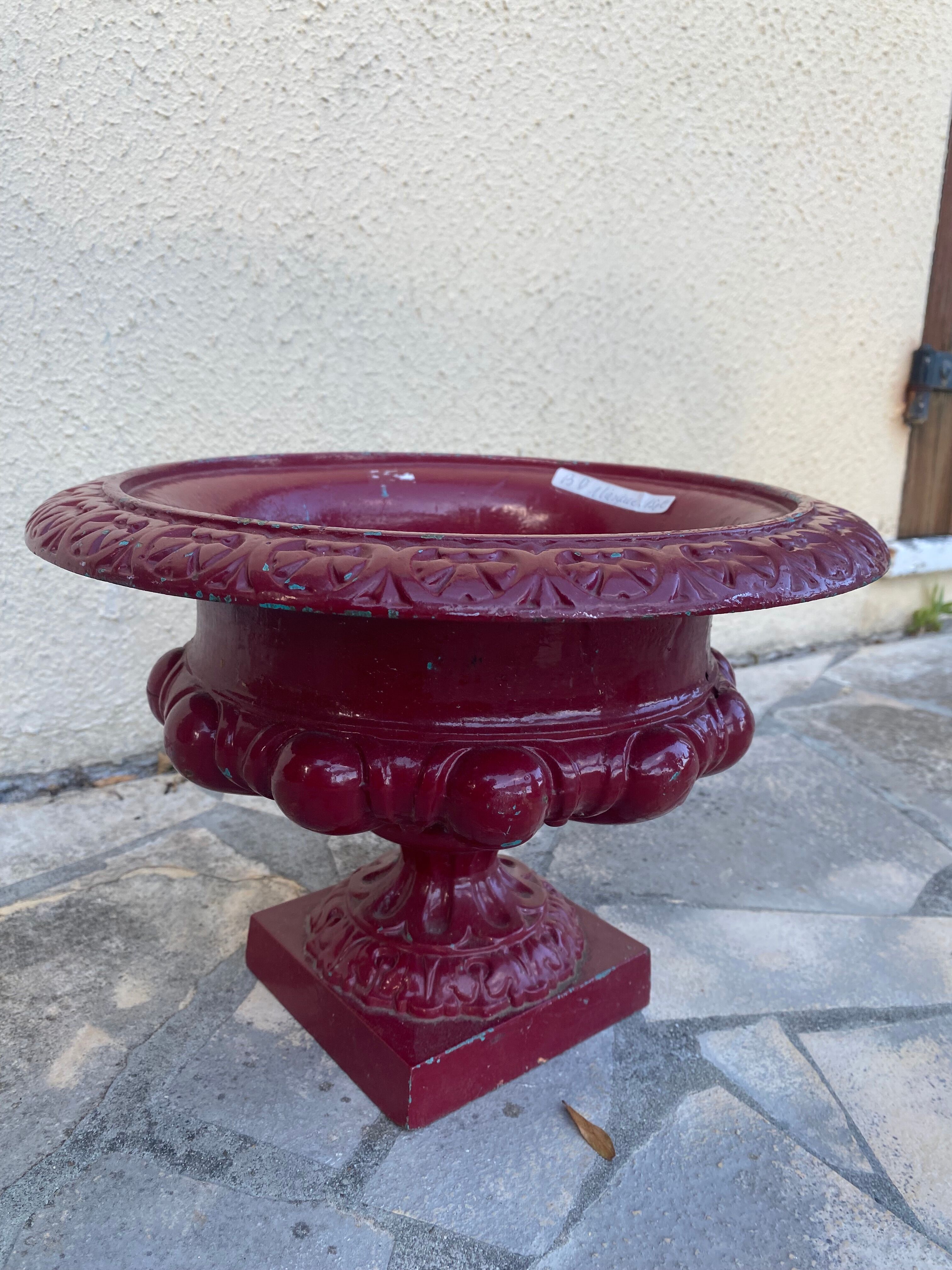 Old cast iron basin