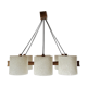Scandinavian chandelier 6 lights 1960