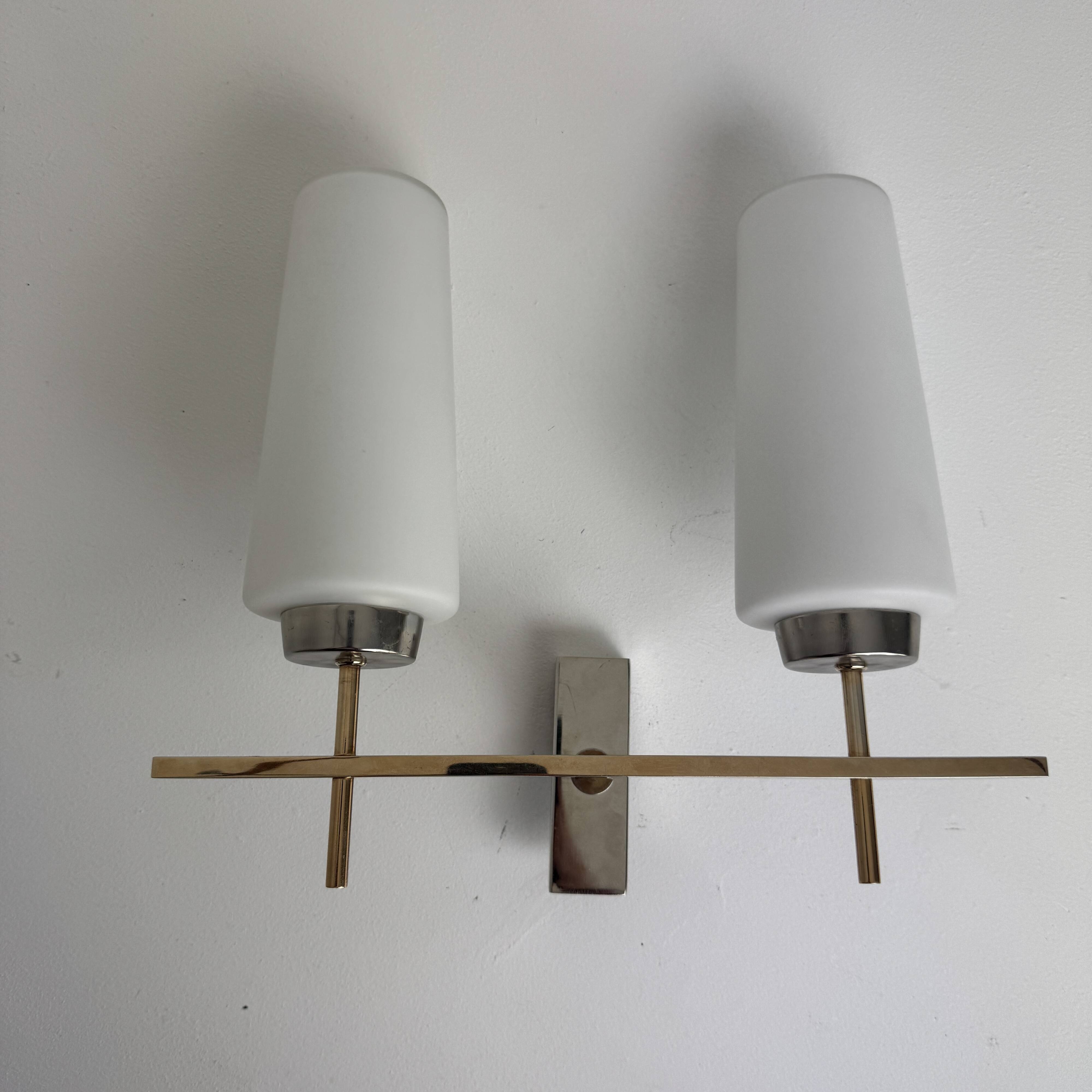 Ancienne applique double « maison arlus » 1950 vintage