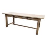 Solid oak farmhouse table with extensions