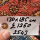 Tapis tribal vintage 130x185 cm, moyen, tapis oriental tribal 2543
