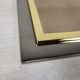 Mirror square brass design