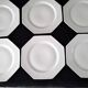 6 flat plates made of Limoges porcelain