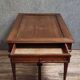 Louis XVI style desk with a curved top, in mahogany.