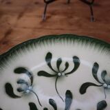 Dessert plate Terre de Fer model "Gui" signed Badonviller Art Deco