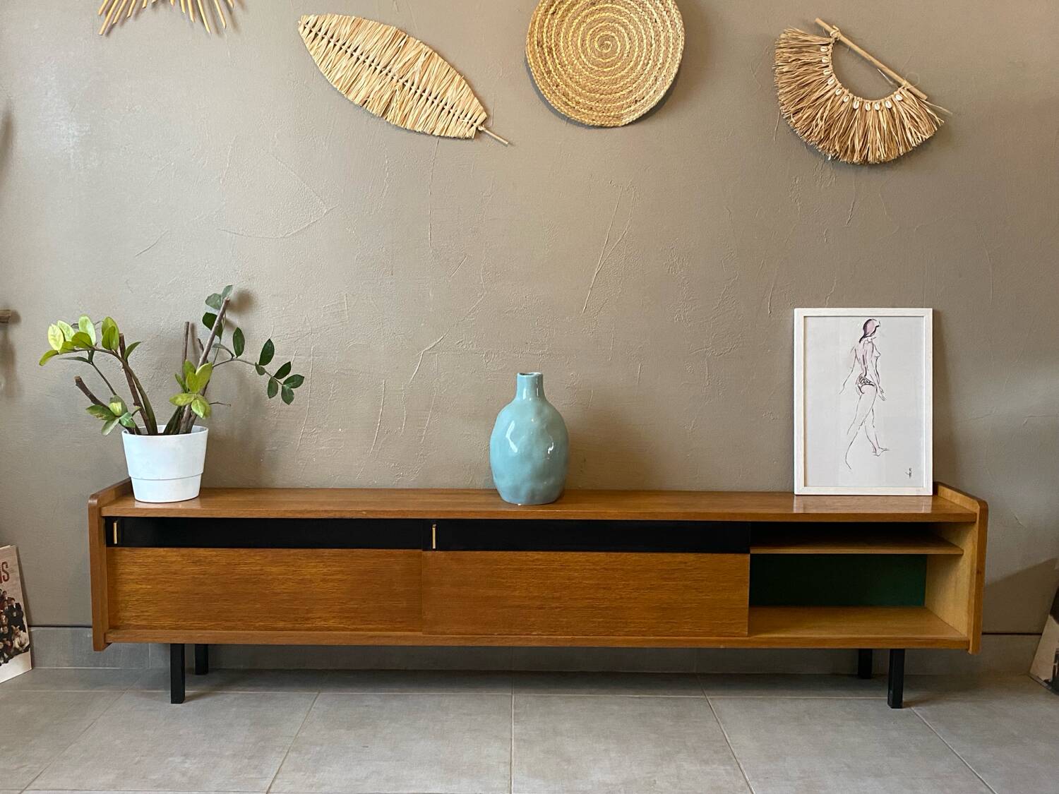 Vintage Maurice Pré attribution sideboard (shallow)