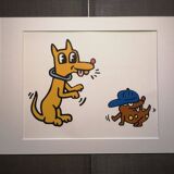 Illustration by Keith Haring - 'Animals' series - 1/12
