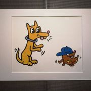 Illustration by Keith Haring - 'Animals' series - 1/12