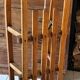 Old wooden sled Davos