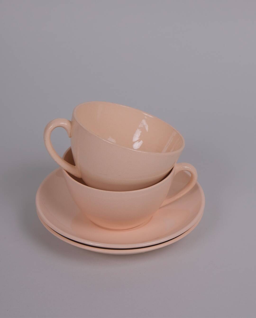 Digoin porcelain cups and saucers