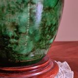 Green lamp signed Louis Drimmer