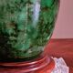 Green lamp signed Louis Drimmer