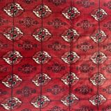 Nice big vintage carpet Bokhara handmade 200x282 cm